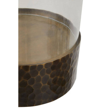 Akola Large Antique Gold Candle Holder - Image 4