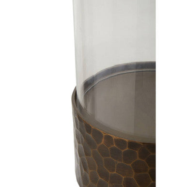 Akola Small Antique Gold Candle Holder