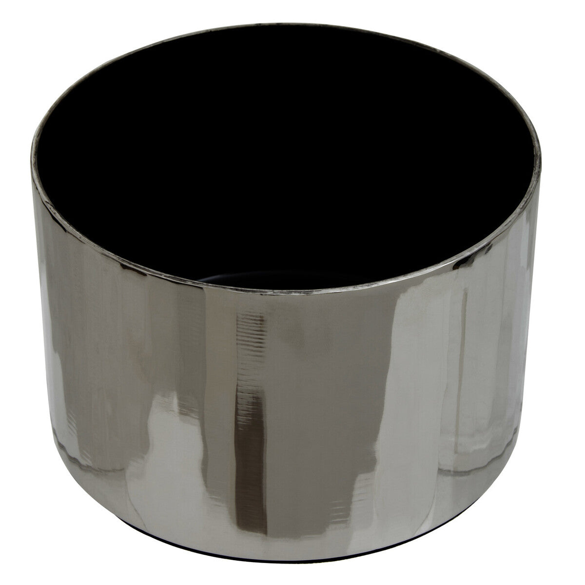 Amreli Small Vertical Textured Silver Metal Trinket Box