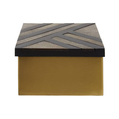 Aris Small Black and Gold Storage Box