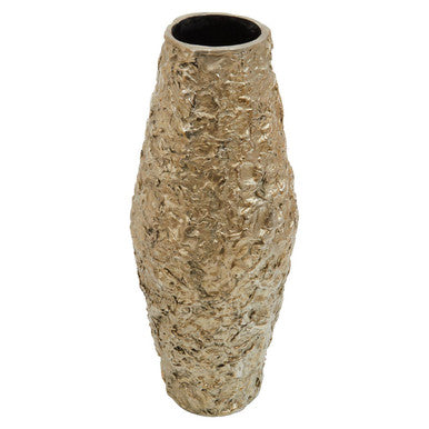 Textured vase on a white background