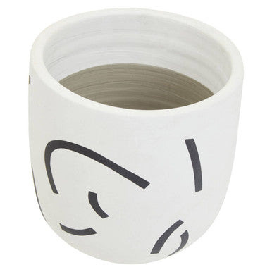 Tundra Black And White Planter - Image 6