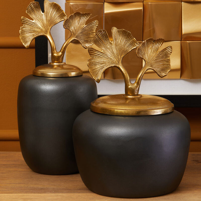 Danna Large Ginkgo Jar - Image 2
