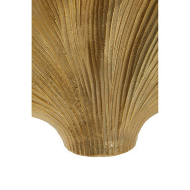 Danna Large Gold Finish Ginko Vase