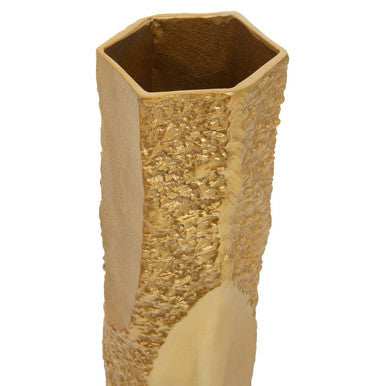 Dante Small Gold Textured Vase