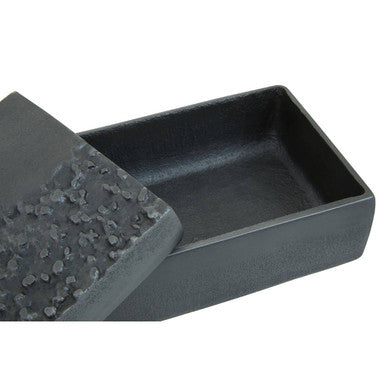Dante Grey Finish Textured Trinket Box