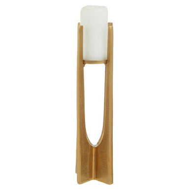 Dante Large Gold Finish Candle Holder