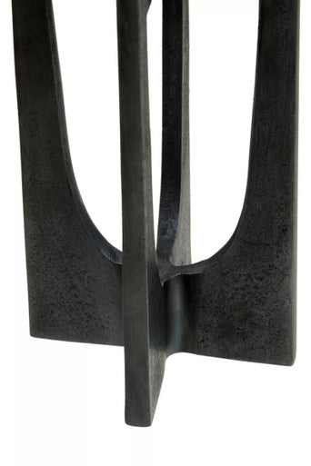 Dante Small Grey Finish Candle Holder