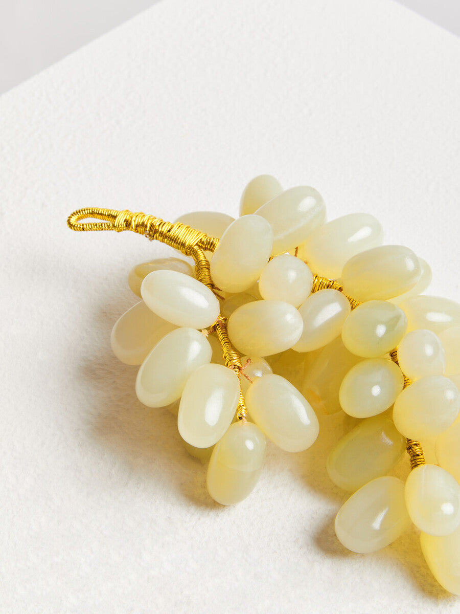 Oleena Green Onyx Decorative Grapes