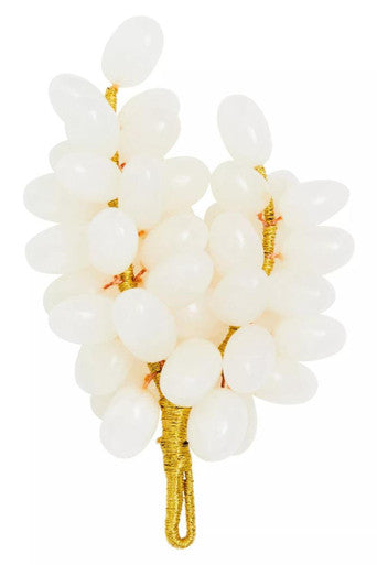 Oleena White Onyx Decorative Grapes