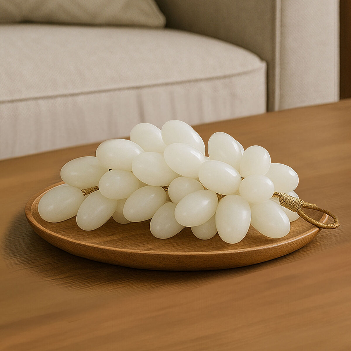 Oleena White Onyx Decorative Grapes
