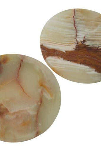 Oleena Set Of Four Onyx Coasters