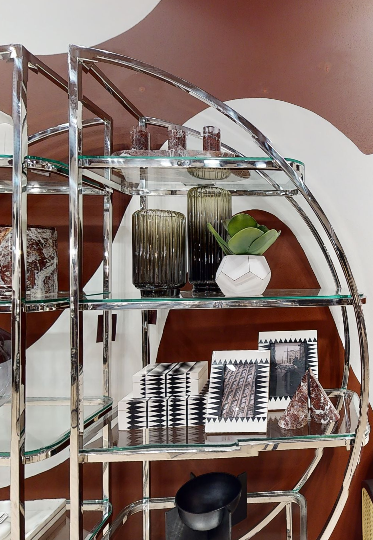 Salmo Set Of Three Red Marble Tealight Holders