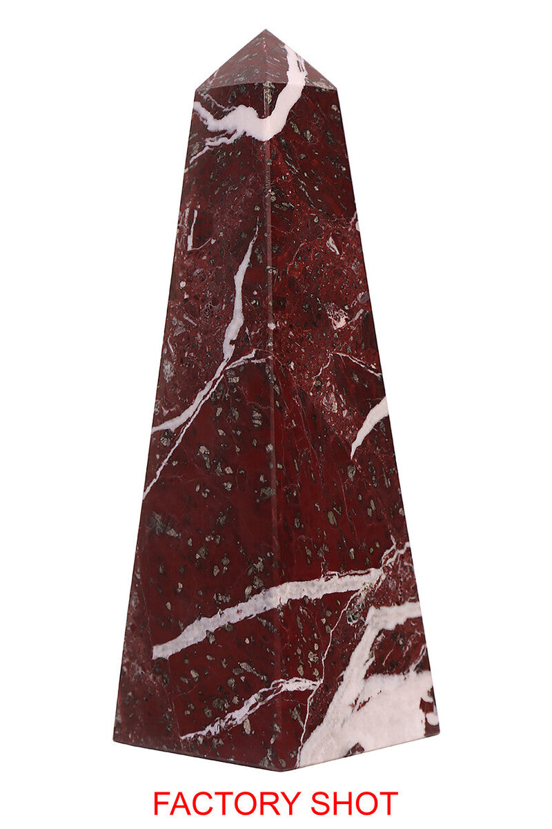 Salmo Small Red Marble Obelisk
