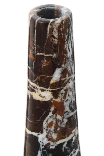 Salmo Black Marble Tapered Vase