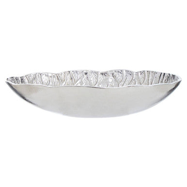 Salma Silver Finish Lotus Leaf Bowl.