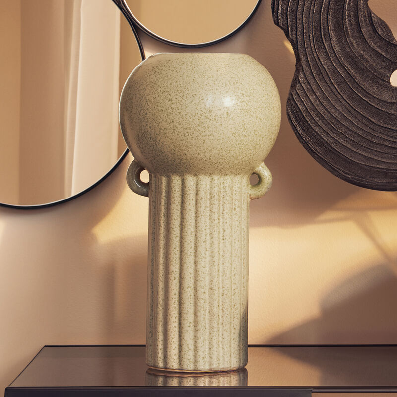 Calcita Large Green Stoneware Vase