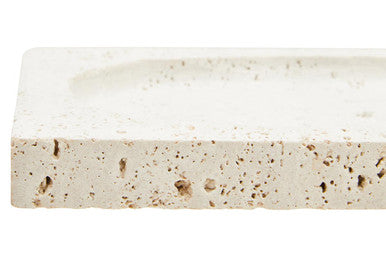 Tibor Travertine Rectangular Decorative Tray