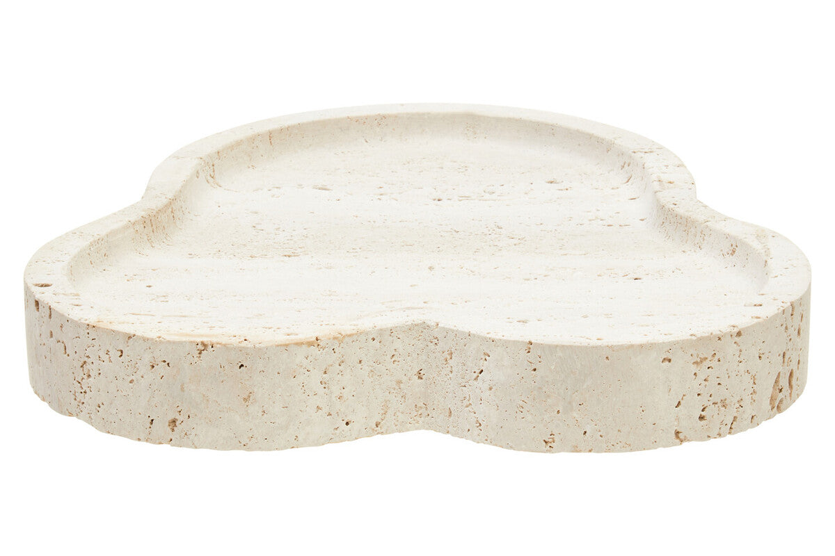Tibor Travertine Irregular Tray