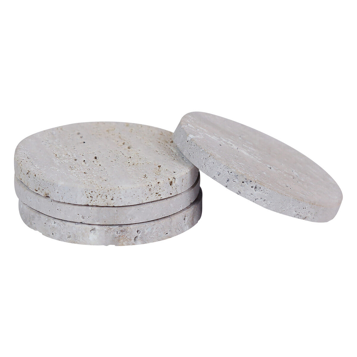Travertine Set of 4 Coasters | Tibor
