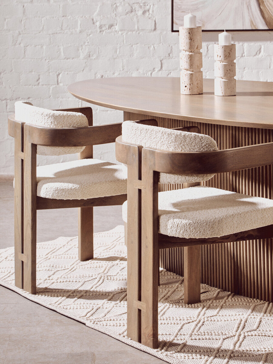 Tibor Travertine Large Candle Holder