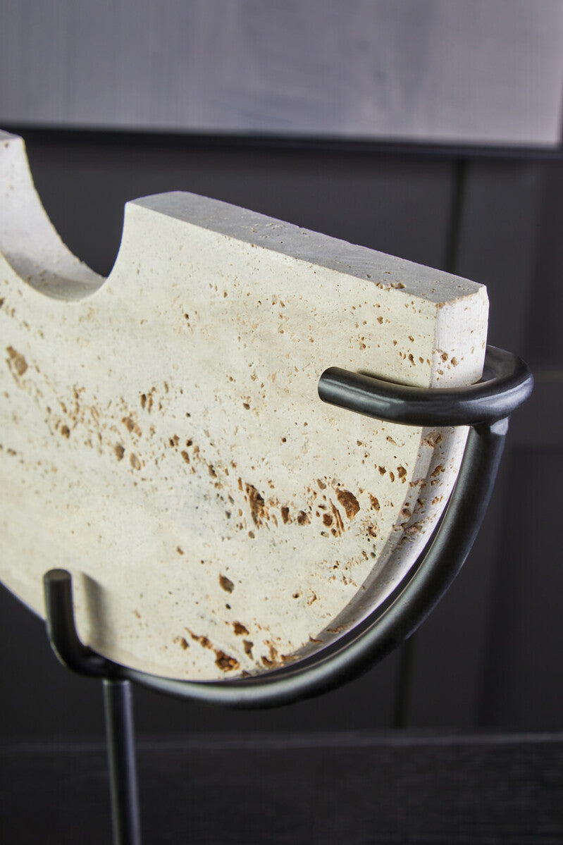 Tibor Travertine Small Sculpture