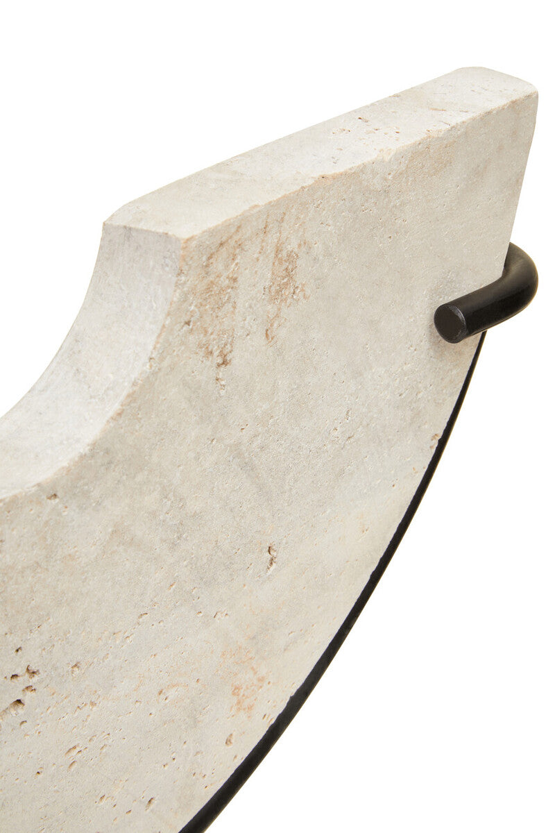 Tibor Travertine Small Sculpture