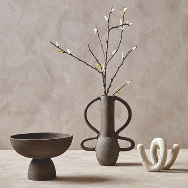 Deriva Small Textured Grey Vase - Image 3