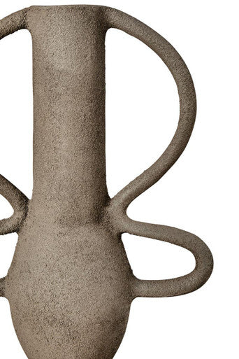 Deriva Small Textured Grey Vase