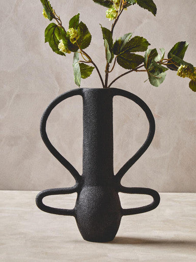 Deriva Large Textured Black Vase - Image 11