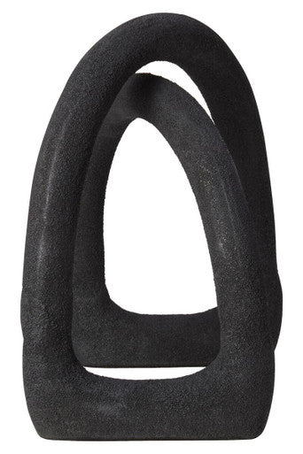 Deriva Textured Black Sculpture - Image 4