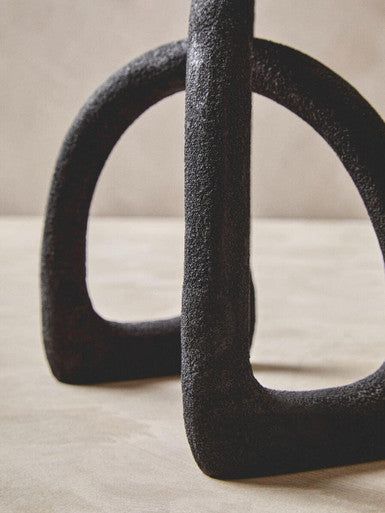 Deriva Textured Black Sculpture - Image 8