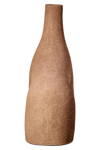 Dunas Small Textured Beige Abstract Vase - Image 11
