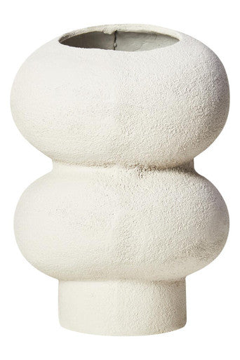 Dunas Small Textured White Bubble Vase