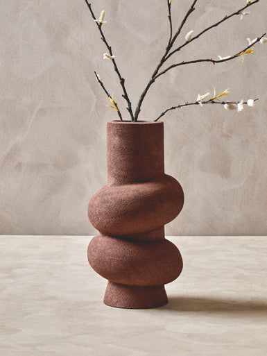 Dunas Large Textured Red Bubble Vase - Image 5