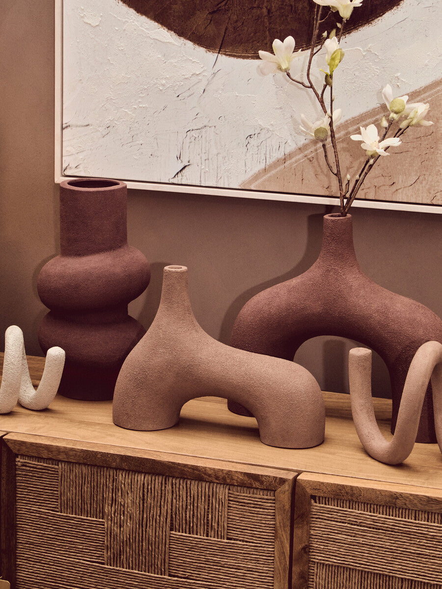 Dunas Large Textured Red Bubble Vase - Image 8