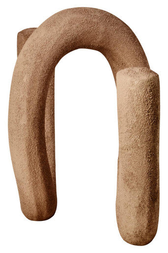 Dunas Large Textured Beige Loop Sculpture