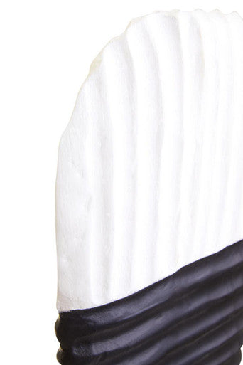 Fidel Black and White Mango Wood Oblong Sculpture