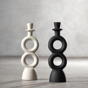 Hapax Large Black Candle Holder - Image 4
