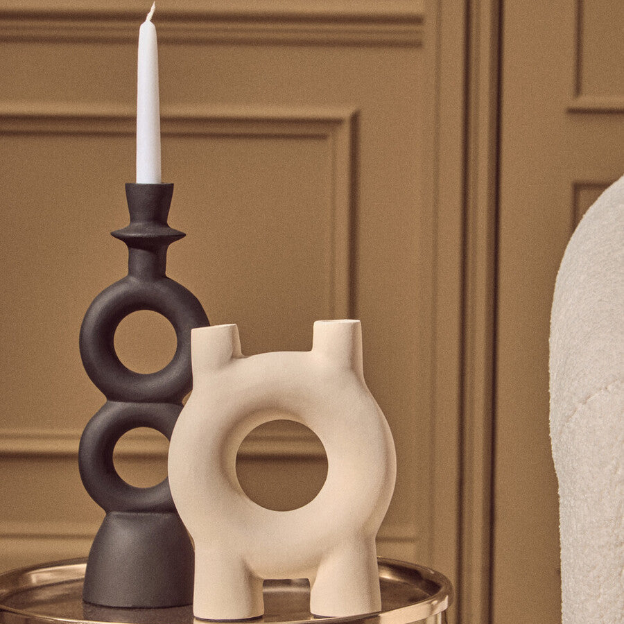 Hapax Large Black Candle Holder - Image 2