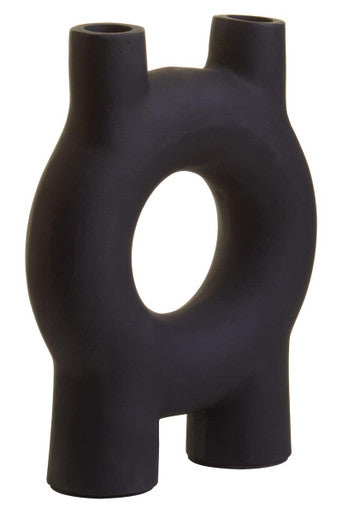 Hapax Small Black Candle Holder
