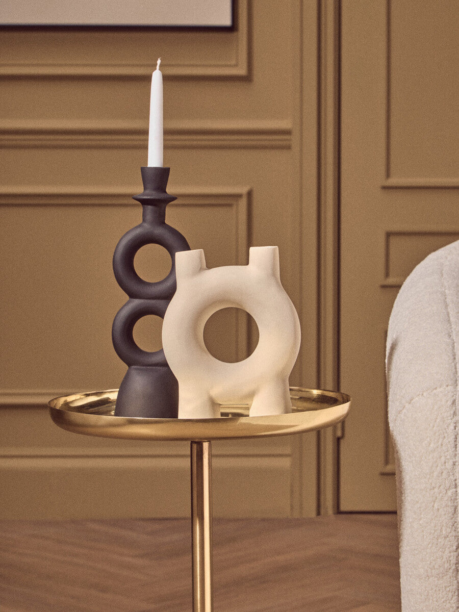 Hapax Small Cream Candle Holder