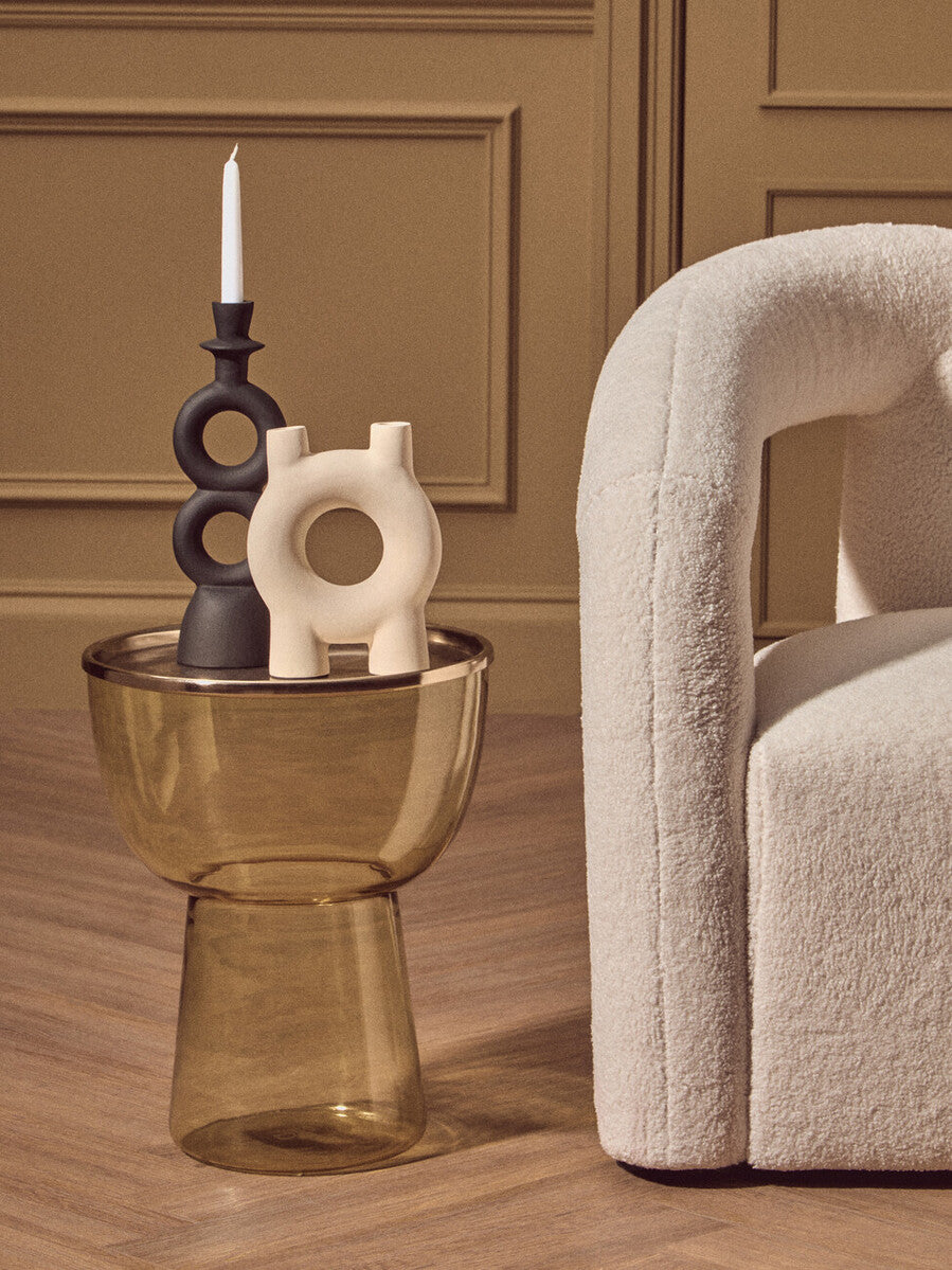 Hapax Small Cream Candle Holder - Image 4