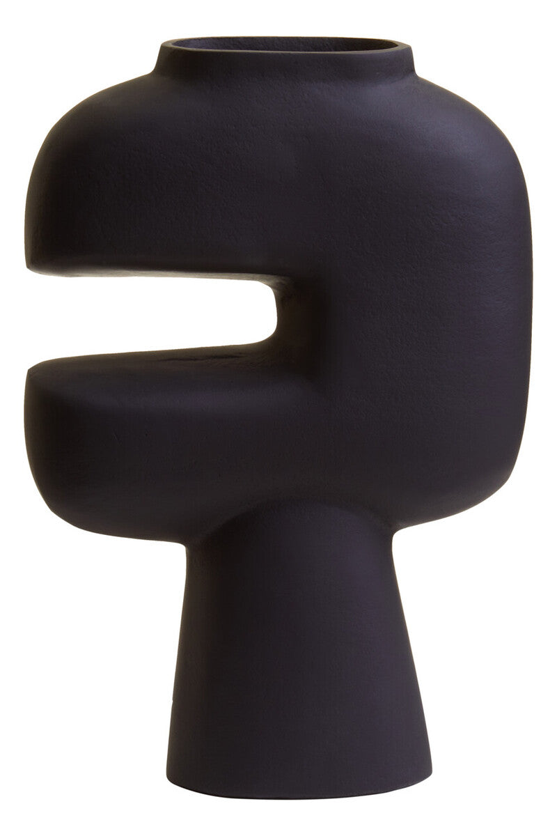Hapax Abstract Small Black Vase