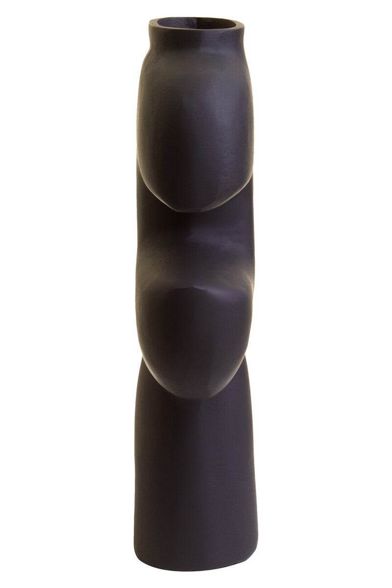 Hapax Abstract Small Black Vase