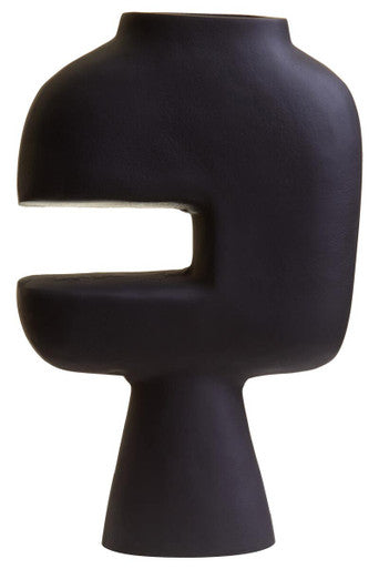 Hapax Abstract Large Black Vase - Image 2