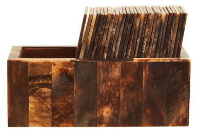 Churchill Games Brown and Black Finish Domino Set