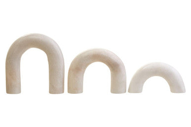 Nason White Marble Arch Decor Sculpture - Image 6