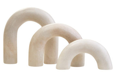 Nason White Marble Arch Decor Sculpture - Image 10