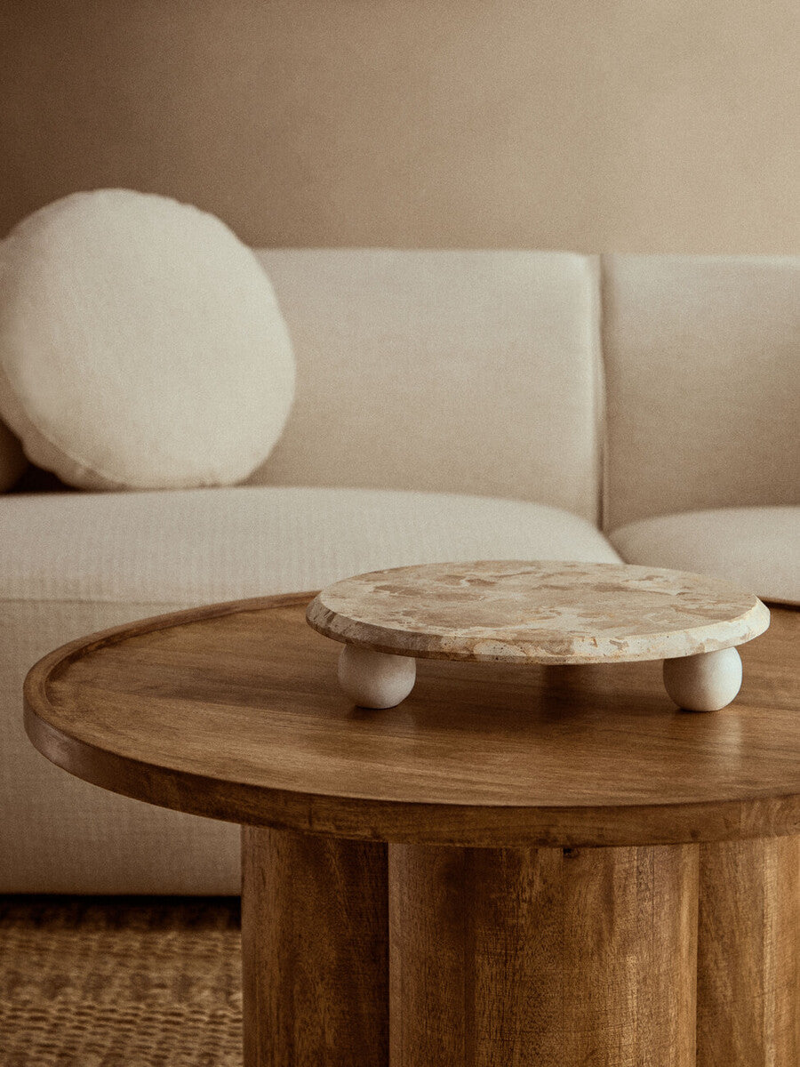 Santino Chocolate Marble Riser